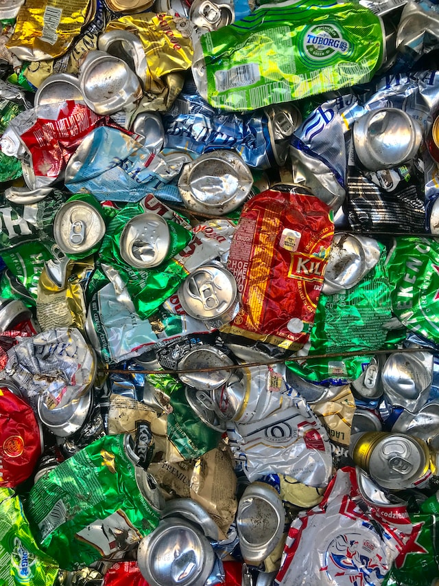 bottles and cans recycled
